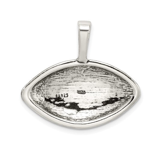 925 Sterling Silver Football Pendant