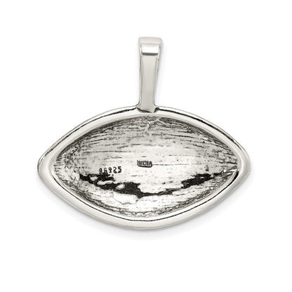 925 Sterling Silver Football Pendant