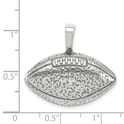 925 Sterling Silver Football Pendant