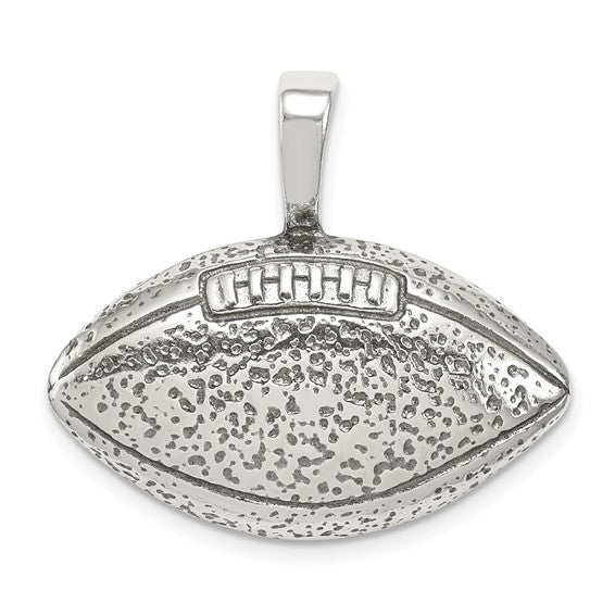 925 Sterling Silver Football Pendant