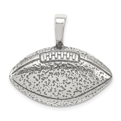 925 Sterling Silver Football Pendant