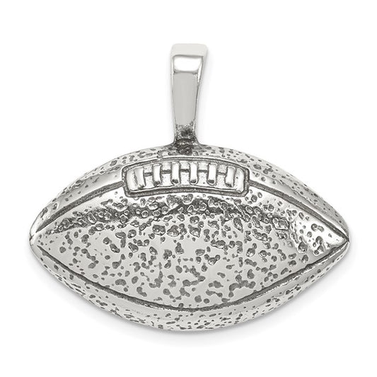 925 Sterling Silver Football Pendant