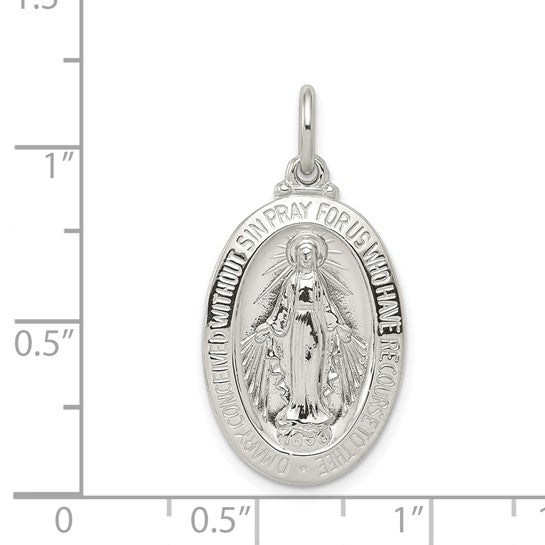 925 Sterling Silver Mother Mary Pendant