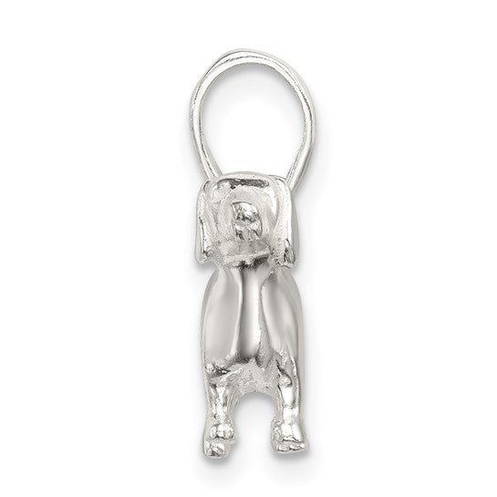 925 Sterling Silver Wiener Dog (Dachshund) Pendant