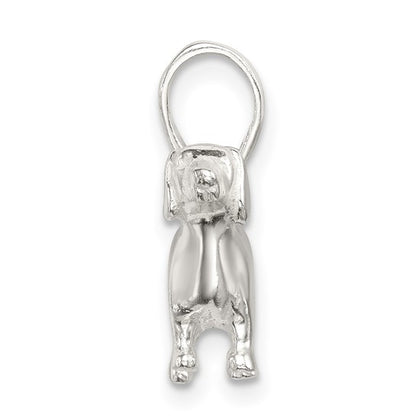 925 Sterling Silver Wiener Dog (Dachshund) Pendant