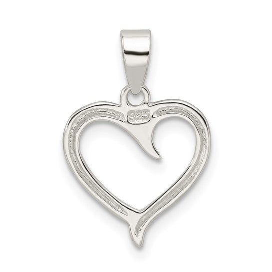 925 Sterling Silver Heart Pendant