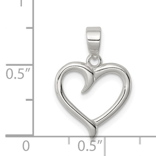 925 Sterling Silver Heart Pendant