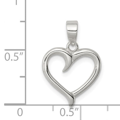 925 Sterling Silver Heart Pendant