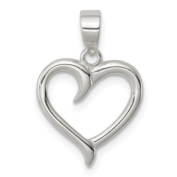 925 Sterling Silver Heart Pendant