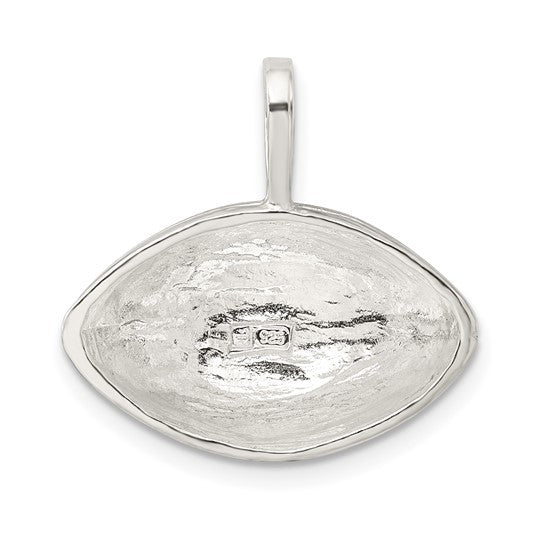 925 Sterling Silver Football Pendant