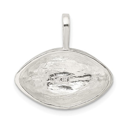 925 Sterling Silver Football Pendant