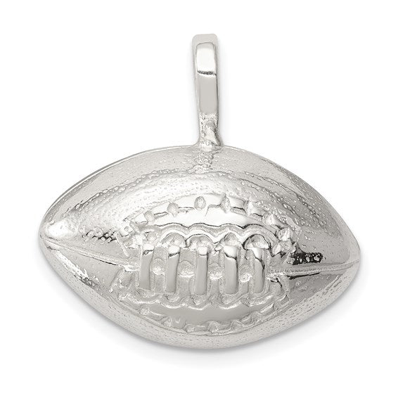 925 Sterling Silver Football Pendant