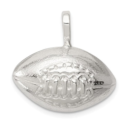 925 Sterling Silver Football Pendant