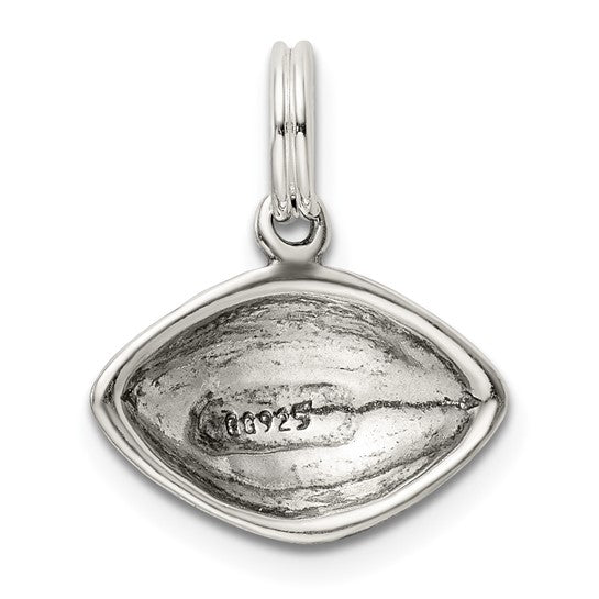 925 Sterling Silver Football Pendant