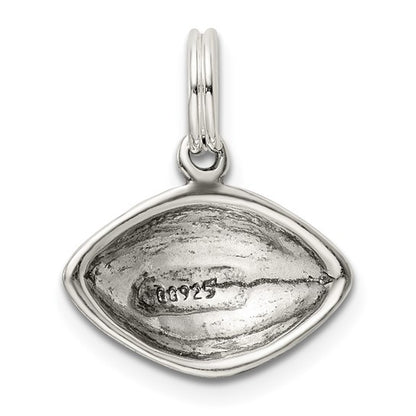 925 Sterling Silver Football Pendant