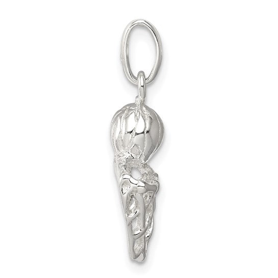 925 Sterling Silver Basketball Pendant
