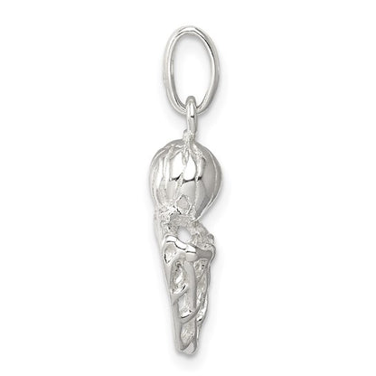 925 Sterling Silver Basketball Pendant