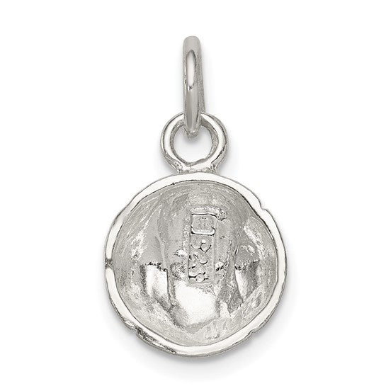 925 Sterling Silver Baseball Pendant
