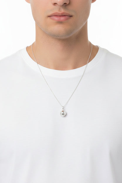 925 Sterling Silver Baseball Pendant