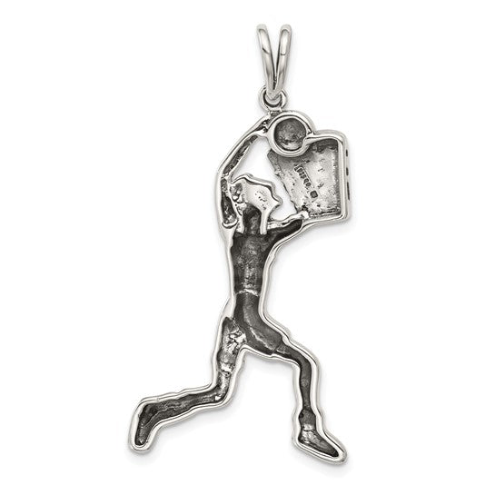 925 Sterling Silver Dunk Pendant