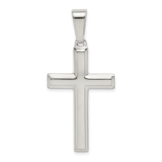 925 Sterling Silver Polished Cross Pendant