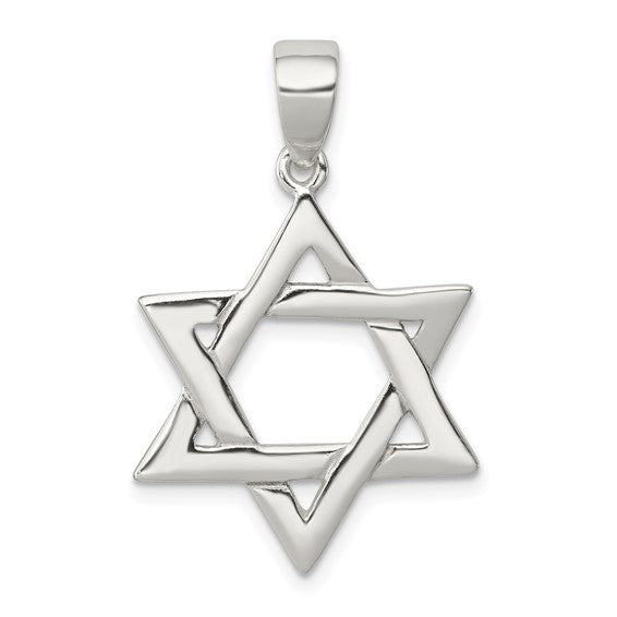 925 Sterling Silver Six Point Star Pendant