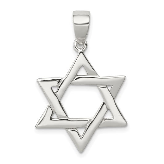 925 Sterling Silver Six Point Star Pendant