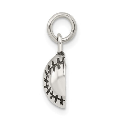 925 Sterling Silver Baseball Pendant