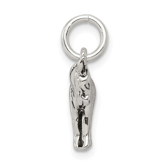 925 Sterling Silver Donkey Pendant