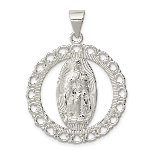 925 Sterling Silver Mother Mary Pendant