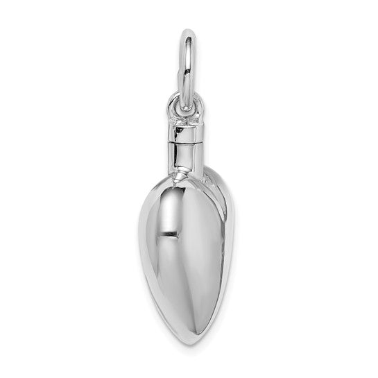 925 Sterling Silver Ash Holder Heart Pendant