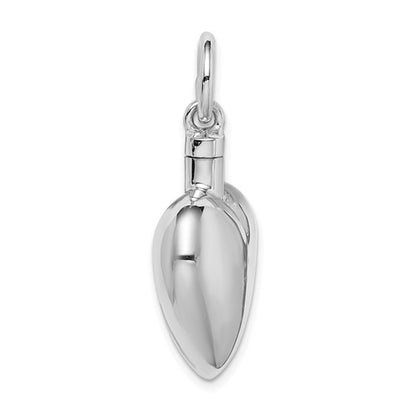925 Sterling Silver Ash Holder Heart Pendant