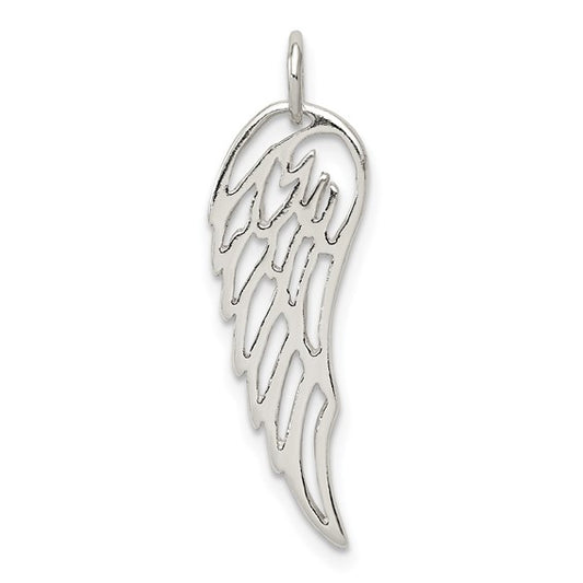 925 Sterling Silver Angel Wing Pendant