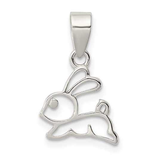 925 Sterling Silver Bunny Pendant