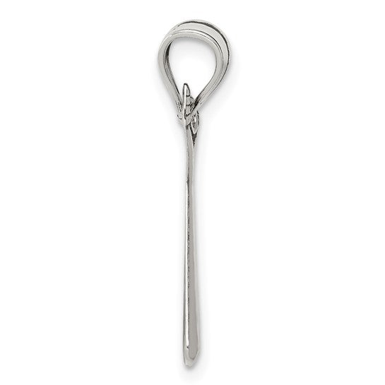925 Sterling Silver Baseball Bat Pendant