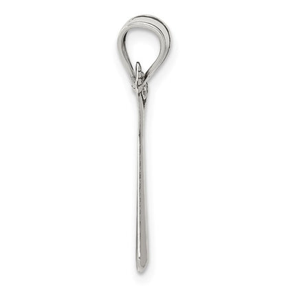 925 Sterling Silver Baseball Bat Pendant