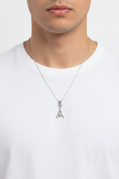 925 Sterling Silver Baseball Bat Pendant