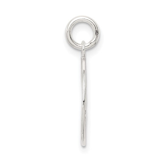 925 Sterling Silver Circle Basketball Pendant