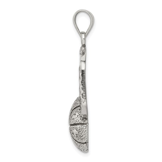 925 Sterling Silver Basketball Pendant