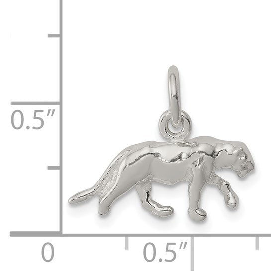 925 Sterling Silver Panther Pendant