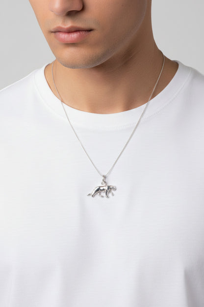 925 Sterling Silver Panther Pendant