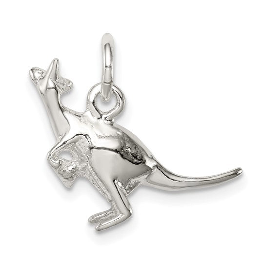925 Sterling Silver Kangaroo Pendant