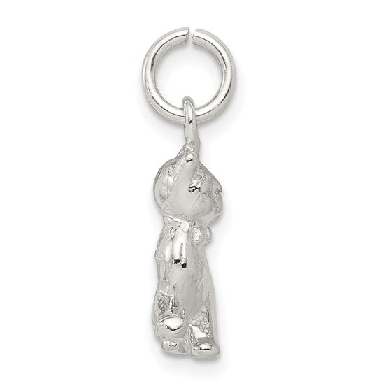 925 Sterling Silver Cat Pendant