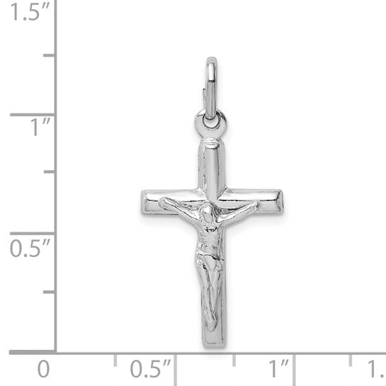 925 Sterling Silver Simple Crucifix Pendant