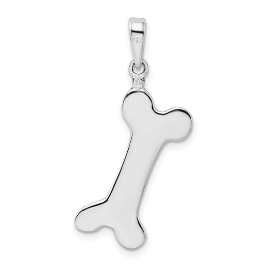 925 Sterling Silver Dog Bone Pendant