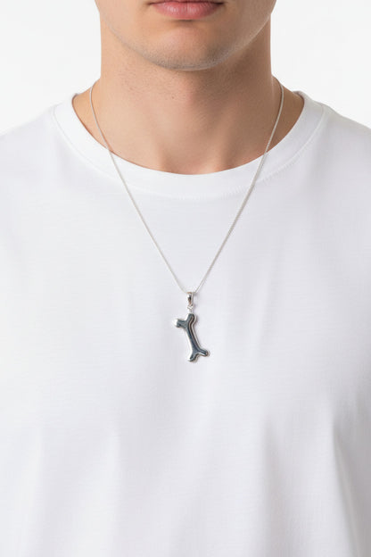 925 Sterling Silver Dog Bone Pendant