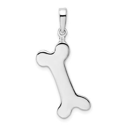 925 Sterling Silver Dog Bone Pendant