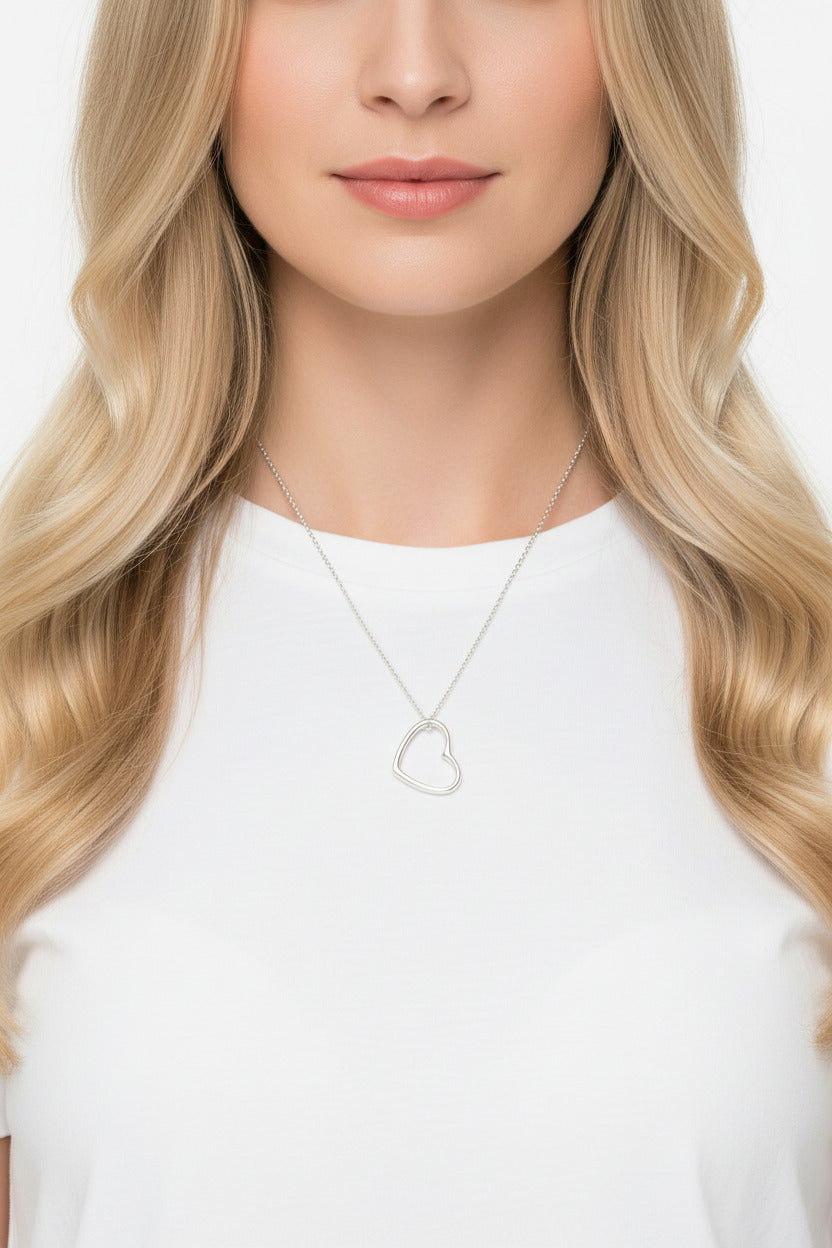 925 Sterling Silver Heart Pendant