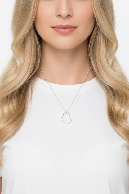 925 Sterling Silver Heart Pendant