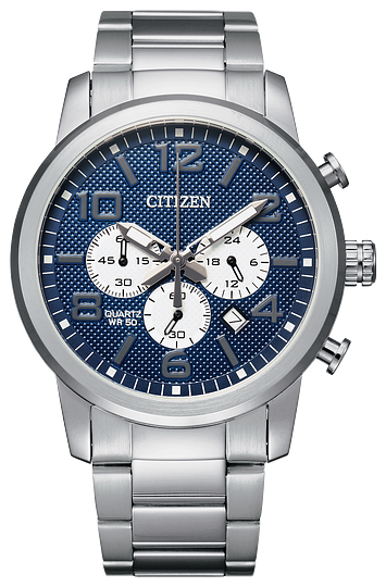 Citizen Silver Blue Face Men's Watch